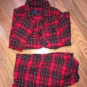 Chaps Flannel PJ Set